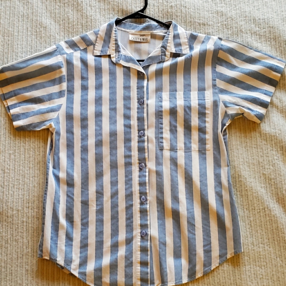Cotton Striped Blouse